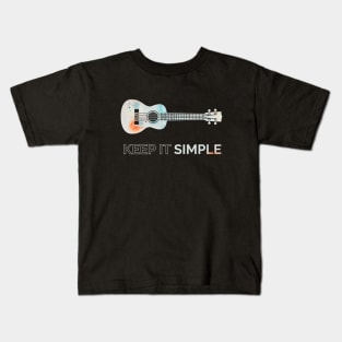 Keep It Simple Ukulele Texture Kids T-Shirt